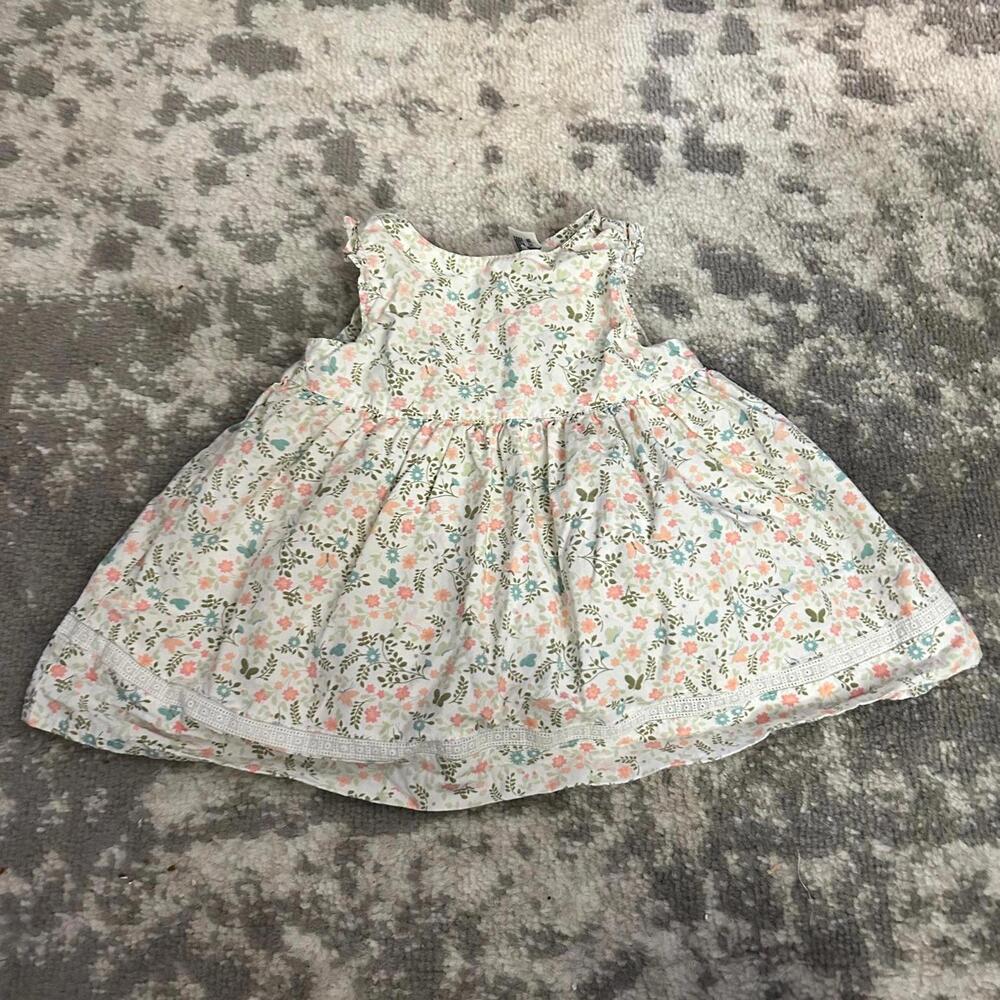 Baby Gap Girls' Sleeveless Floral Pattern Dress  0-3 Months